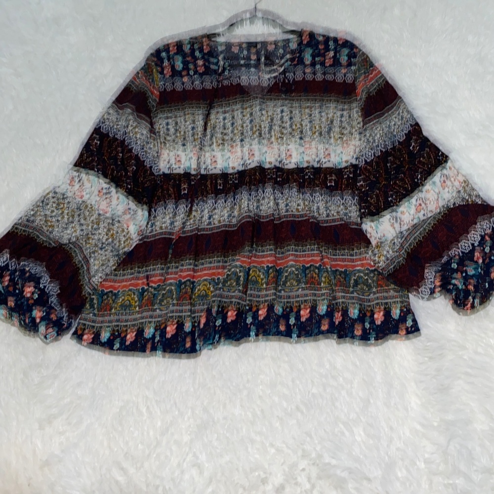 Cottage Boho Prairie Viscose top in XL - Picture 5 of 5